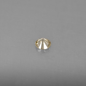 Diamante amarillo natural de 0,15 ct, corte redondo, VS