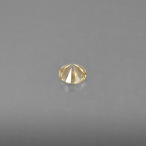 Diamante amarillo natural de 0,17 ct, corte redondo, VS