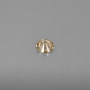 Diamante amarillo natural de 0,18 ct, corte redondo, VS
