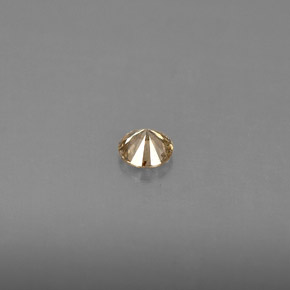 Diamante amarillo natural de 0,16 ct, corte redondo, VS
