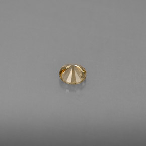 Diamante Champán natural de 0.17 ct, Corte Redondo, VS