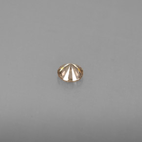 Diamante amarillo natural de 0,16 ct, corte redondo, VS