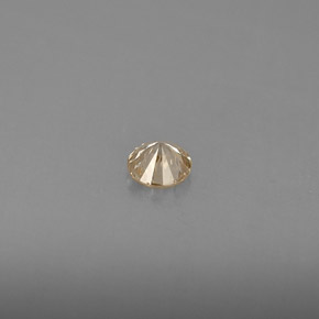 Diamante Champán natural de 0.19 ct, Corte Redondo, VS