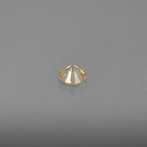 Diamante amarillo natural de 0,16 ct, corte redondo, VS