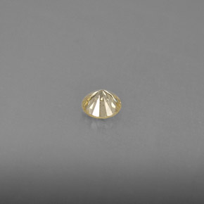 Diamante amarillo natural de 0,18 ct, corte redondo, VS