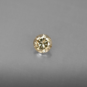 Diamante Champán natural de 0.23 ct, Corte Redondo, VS