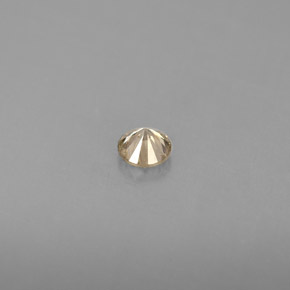 Diamante amarillo natural de 0,16 ct, corte redondo, VS