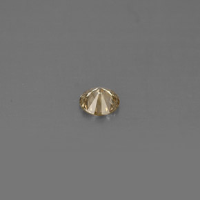 Diamante amarillo natural de 0,15 ct, corte redondo, VS