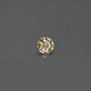 Diamante amarillo natural de 0,14 ct, corte redondo, VS