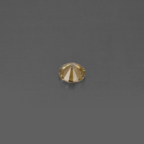 Diamante amarillo natural de 0,14 ct, corte redondo, VS