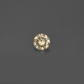 Diamante Champán natural de 0.17 ct, Corte Redondo, VS