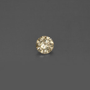 Diamante Champán natural de 0.17 ct, Corte Redondo, VS