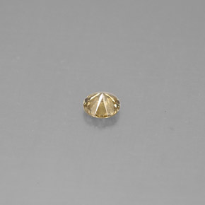 Diamante amarillo natural de 0,18 ct, corte redondo, VS
