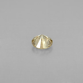 Diamante amarillo natural de 0,23 ct, corte redondo, VS