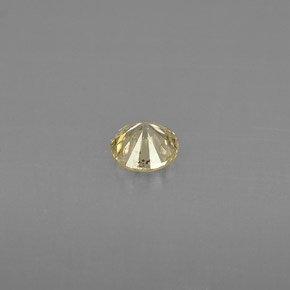 Diamante amarillo natural de 0,22 ct, corte redondo, VS