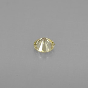 Diamante amarillo natural de 0,22 ct, corte redondo, VS