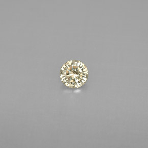 Diamante amarillo natural de 0,17 ct, corte redondo, VS