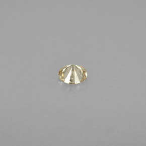 Diamante amarillo natural de 0,17 ct, corte redondo, VS