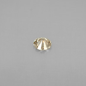 Diamante amarillo natural de 0,18 ct, corte redondo, VS