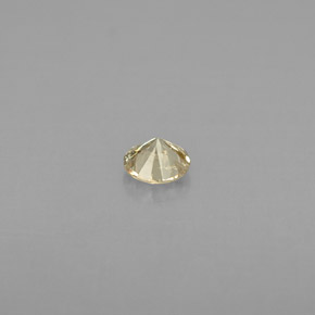 Diamante amarillo natural de 0,20 ct, corte redondo, VS
