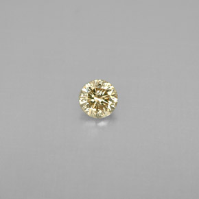 Diamante Champán natural de 0.20 ct, Corte Redondo, VS