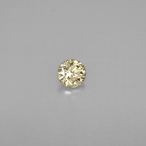 Diamante Champán natural de 0.20 ct, Corte Redondo, VS