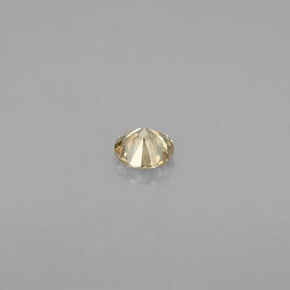 Diamante Champán natural de 0.19 ct, Corte Redondo, VS