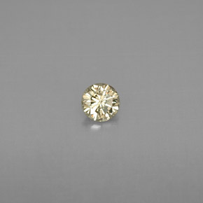 Diamante amarillo natural de 0,17 ct, corte redondo, VS
