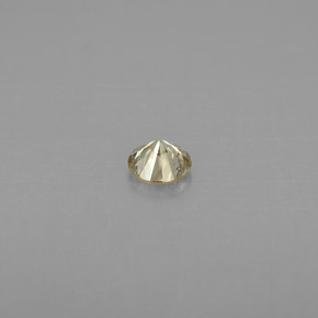 Diamante amarillo natural de 0,17 ct, corte redondo, VS