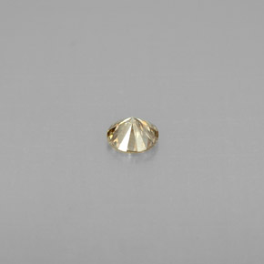 Diamante marrón natural de 0,16 ct, corte redondo, VS