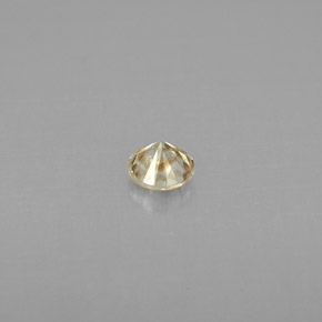 Diamante amarillo natural de 0,22 ct, corte redondo, VS