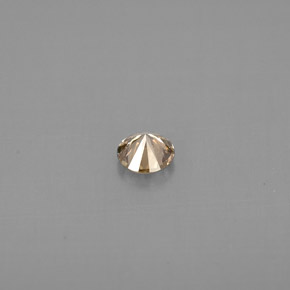 Diamante amarillo natural de 0,17 ct, corte redondo, VS