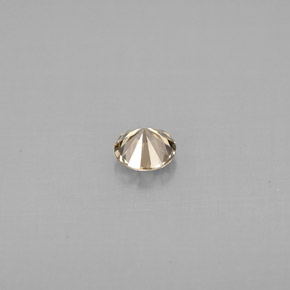 Diamante amarillo natural de 0,23 ct, corte redondo, VS