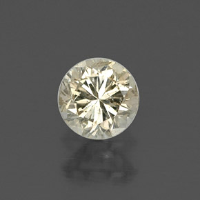 Diamante amarillo natural de 0,23 ct, corte redondo, VS
