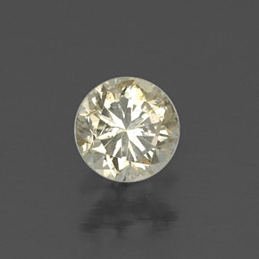 Diamante amarillo natural de 0,23 ct, corte redondo, VS