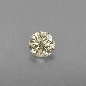 Diamante amarillo natural de 0,21 ct, corte redondo, VS