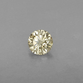 Diamante amarillo natural de 0,21 ct, corte redondo, VS
