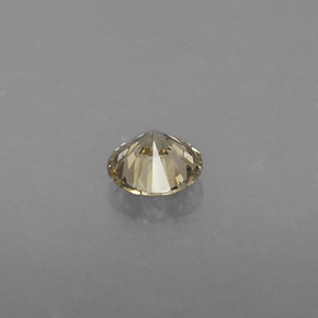 Diamante amarillo natural de 0,24 ct, corte redondo, VS