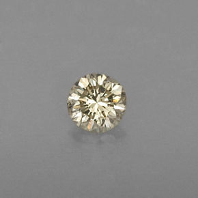 Diamante amarillo natural de 0,21 ct, corte redondo, VVS-VS