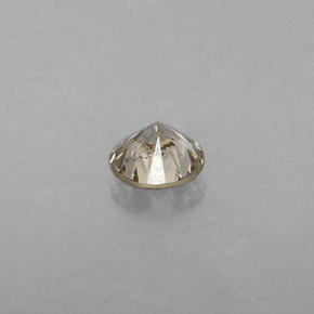 Diamante amarillo natural de 0,25 ct, corte redondo, VS