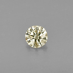 Diamante Champán natural de 0.21 ct, Corte Redondo, SI