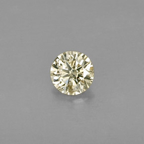 Diamante Champán natural de 0.21 ct, Corte Redondo, SI
