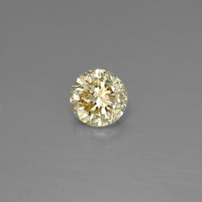 Diamante Champán natural de 0.18 ct, Corte Redondo, VS