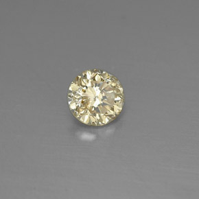 Diamante Champán natural de 0.18 ct, Corte Redondo, VS