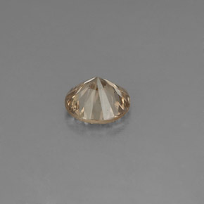 Diamante amarillo natural de 0,18 ct, corte redondo, VS