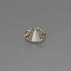 Diamante Champán natural de 0.16 ct, Corte Redondo, VS