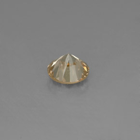Diamante amarillo natural de 0,15 ct, corte redondo, VS