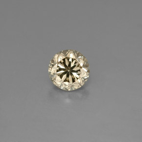 Diamante amarillo natural de 0,16 ct, corte redondo, VS