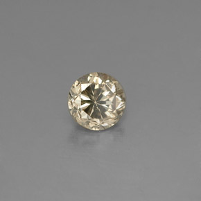 Diamante amarillo natural de 0,16 ct, corte redondo, VS