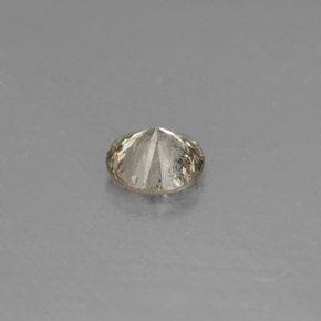 Diamante Champán natural de 0.17 ct, Corte Redondo, VS